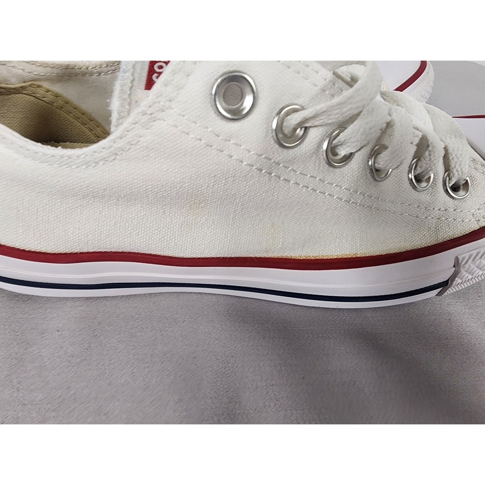 Converse Chuck Taylor All Star Low Top Sneakers White Canvas M9696 Mens 5 Wo 7 - Picture 5 of 14